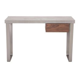 Halmstad Office Desk, Grey Concrete Effect - Barker & Stonehouse - thumbnail 2