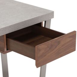 Halmstad Office Desk, Grey Concrete Effect - Barker & Stonehouse - thumbnail 4