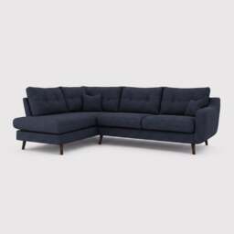 Myers Corner Group Left Corner Sofa, Navy Fabric - Barker & Stonehouse