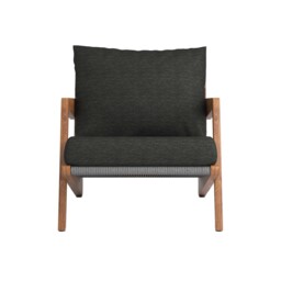 Tahiti Garden Lounge Chair, Wooden, Black - Barker & Stonehouse - thumbnail 4