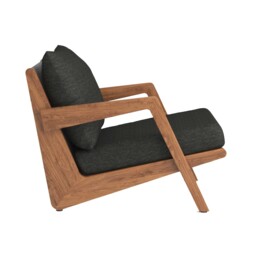 Tahiti Garden Lounge Chair, Wooden, Black - Barker & Stonehouse - thumbnail 5
