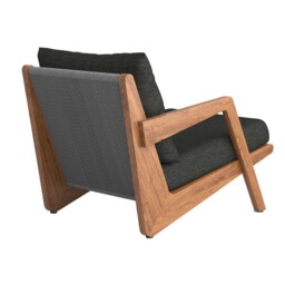 Tahiti Garden Lounge Chair, Wooden, Black - Barker & Stonehouse - thumbnail 6