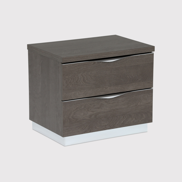 Lutyen Small Bedside Table, Grey Wood - Barker & Stonehouse - image 1