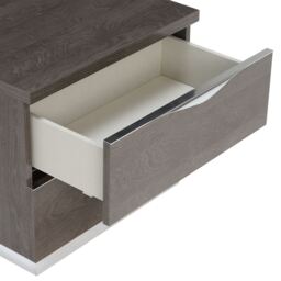 Lutyen Small Bedside Table, Grey Wood - Barker & Stonehouse - thumbnail 4