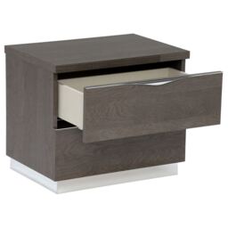Lutyen Small Bedside Table, Grey Wood - Barker & Stonehouse - thumbnail 3