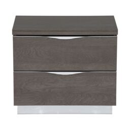 Lutyen Small Bedside Table, Grey Wood - Barker & Stonehouse - thumbnail 2