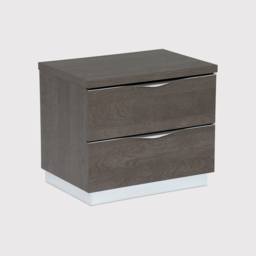 Lutyen Small Bedside Table, Grey Wood - Barker & Stonehouse