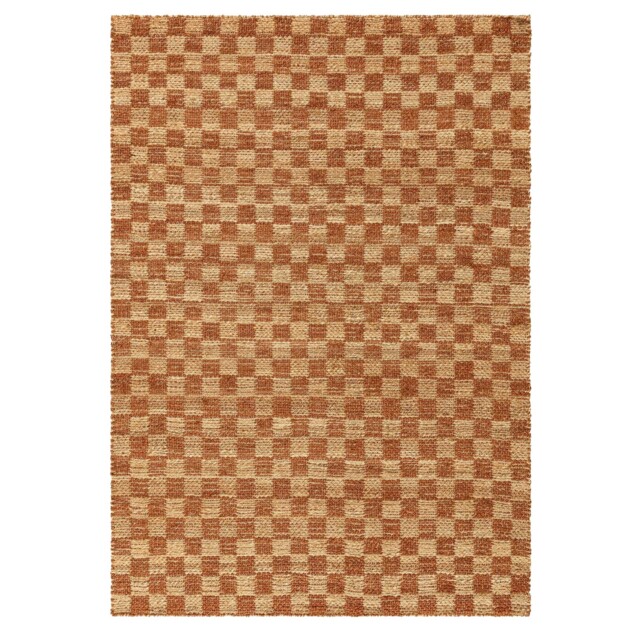 Avara Rust 160x230cm Rug, Square, Orange - Barker & Stonehouse