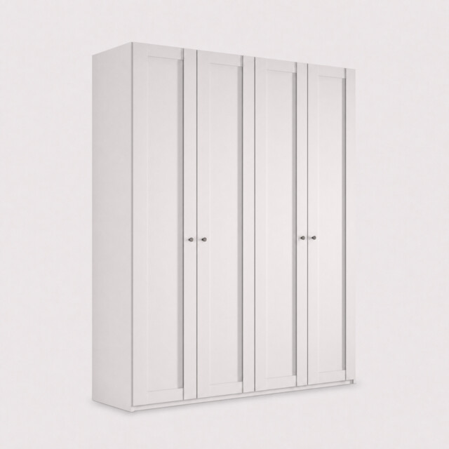 Varese 2M 4 Door Wardrobe, White - Barker & Stonehouse - image 1