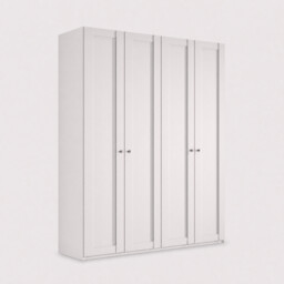 Varese 2M 4 Door Wardrobe, White - Barker & Stonehouse