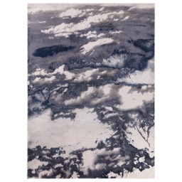 Luna Storm 120x170cm Rug, Square, Navy Polyester - W120cm - Barker & Stonehouse - thumbnail 1