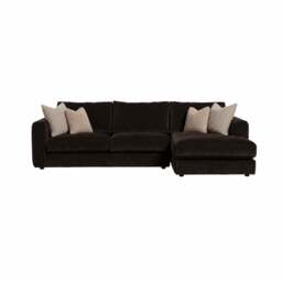 Bosham Large Chaise Corner Sofa Rhf, Brown Fabric - Barker & Stonehouse - thumbnail 2