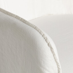 Aspley Armchair, White Fabric - Barker & Stonehouse - thumbnail 4