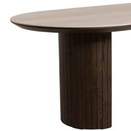 Kita Fixed Dining Table, Round, Wood - 220cm - Barker & Stonehouse - thumbnail 6