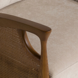 Ambrosio Accent Armchair, Neutral Fabric - Barker & Stonehouse - thumbnail 5