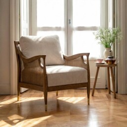 Ambrosio Accent Armchair, Neutral Fabric - Barker & Stonehouse - thumbnail 2