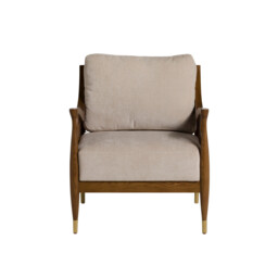 Ambrosio Accent Armchair, Neutral Fabric - Barker & Stonehouse - thumbnail 3