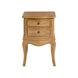 Cecile 2 Drawer Bedside Table, Neutral Wood - Barker & Stonehouse - thumbnail 3