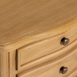 Cecile 2 Drawer Bedside Table, Neutral Wood - Barker & Stonehouse - thumbnail 5