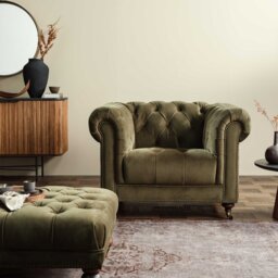 Ullswater Club Armchair, Green Velvet - Barker & Stonehouse - thumbnail 1