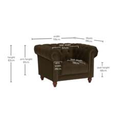Ullswater Club Armchair, Green Velvet - Barker & Stonehouse - thumbnail 4