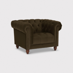 Ullswater Club Armchair, Green Velvet - Barker & Stonehouse
