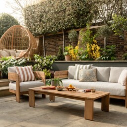 Tignale Lounge Set, Wooden, Grey - Barker & Stonehouse - thumbnail 1