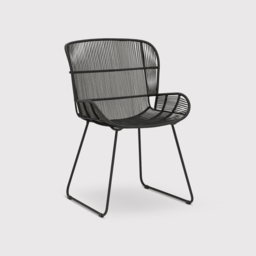 Butterfly Dining Armchair, Rope, Black - Barker & Stonehouse - thumbnail 3