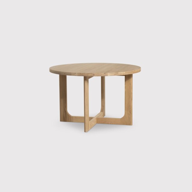 Olav Round Dining Table 120Cm, Round, Brown Oak - Barker & Stonehouse - image 1