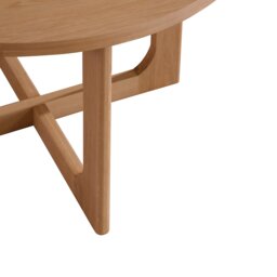 Olav Round Dining Table 120cm, Round, Brown Oak - Barker & Stonehouse - thumbnail 6