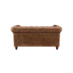 Ullswater 2 Seater Chesterfield Sofa 2034 Dark Rum FL, Brown Leather - Barker & Stonehouse - thumbnail 4