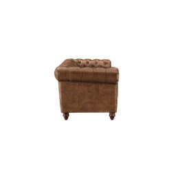 Ullswater 2 Seater Chesterfield Sofa 2034 Dark Rum FL, Brown Leather - Barker & Stonehouse - thumbnail 5