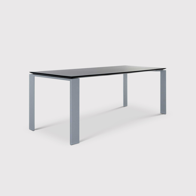 Kartell Four Dining Table 158X79, Black Metal - Barker & Stonehouse - image 1