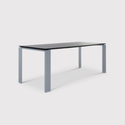 Kartell Four Dining Table 158X79, Black Metal - Barker & Stonehouse