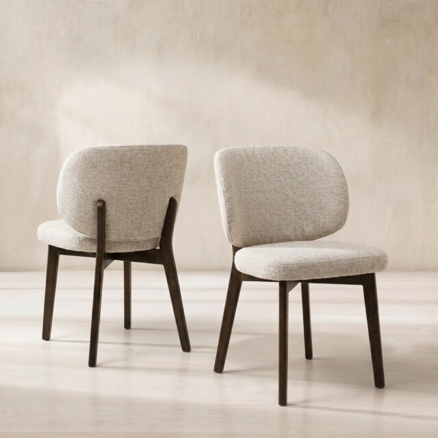 Salla Dining Chair, Neutral Fabric - Barker & Stonehouse - image 1