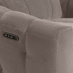 Montgomery Power Recliner Chair & Headrest, Grey Fabric - Barker & Stonehouse - thumbnail 3
