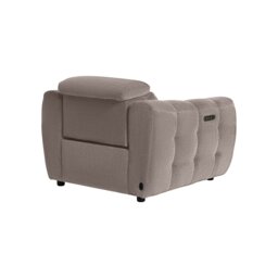 Montgomery Power Recliner Chair & Headrest, Grey Fabric - Barker & Stonehouse - thumbnail 5