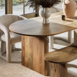 Zuberi Dining Table 200CM, Neutral Wood - Barker & Stonehouse - thumbnail 3