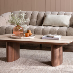 Sumida Coffee Table - Ceramic & Mdf, Brown - Barker & Stonehouse - thumbnail 2