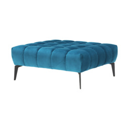 Azalea Footstool 39x92x92cm, Blue Fabric - Barker & Stonehouse - thumbnail 5