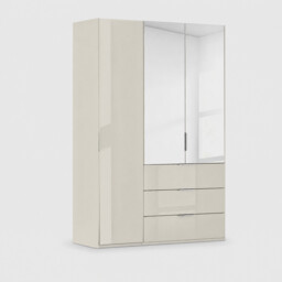 Atlanta 3 Door 3 Drawer Wardrobe 151Cm Height 223Cm Wood - Barker & Stonehouse