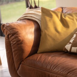 Epping 3 Seater Sofa 232X99X80Cm, Brown Leather - Barker & Stonehouse - thumbnail 6