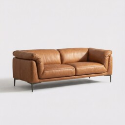 Epping 3 Seater Sofa 232X99X80Cm, Brown Leather - Barker & Stonehouse - thumbnail 4