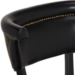 Timothy Oulton Angeles Dining Chair, Black Leather - Barker & Stonehouse - thumbnail 4