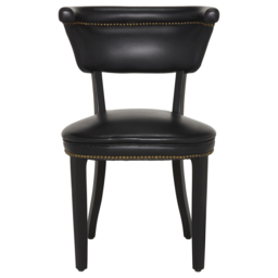 Timothy Oulton Angeles Dining Chair, Black Leather - Barker & Stonehouse - thumbnail 3