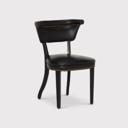 Timothy Oulton Angeles Dining Chair, Black Leather - Barker & Stonehouse - thumbnail 1