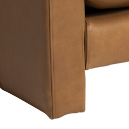 Penley Lounge Armchair, Brown Leather - Barker & Stonehouse - thumbnail 5