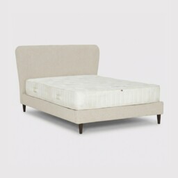 Audran Superking Bed, Neutral Velvet - Super King - Barker & Stonehouse