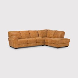 Houston Large Corner Rhf Chaise Corner Sofa, Brown Leather - Barker & Stonehouse - thumbnail 5