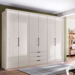Templin 2000 6 Glss Door Combi Wardrobe, Neutral - Barker & Stonehouse - thumbnail 2
